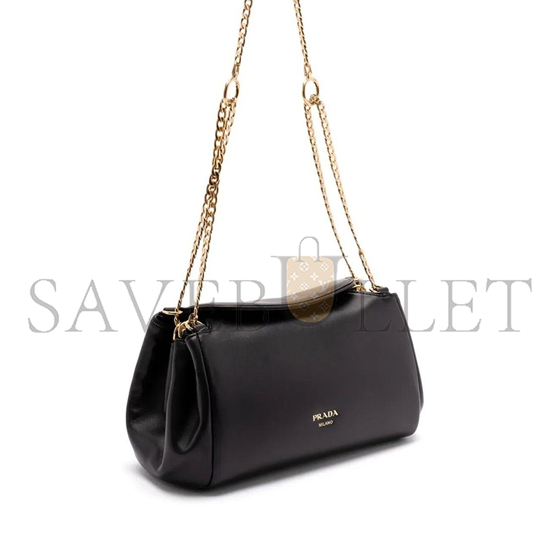 PRADA TUMULTE SMALL LEATHER SHOULDER BAG 1BD395 (24*13*13cm) 